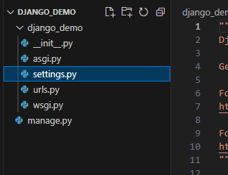 Project creation screenshot