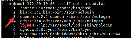 cat output
