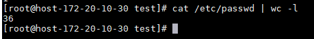 wc output