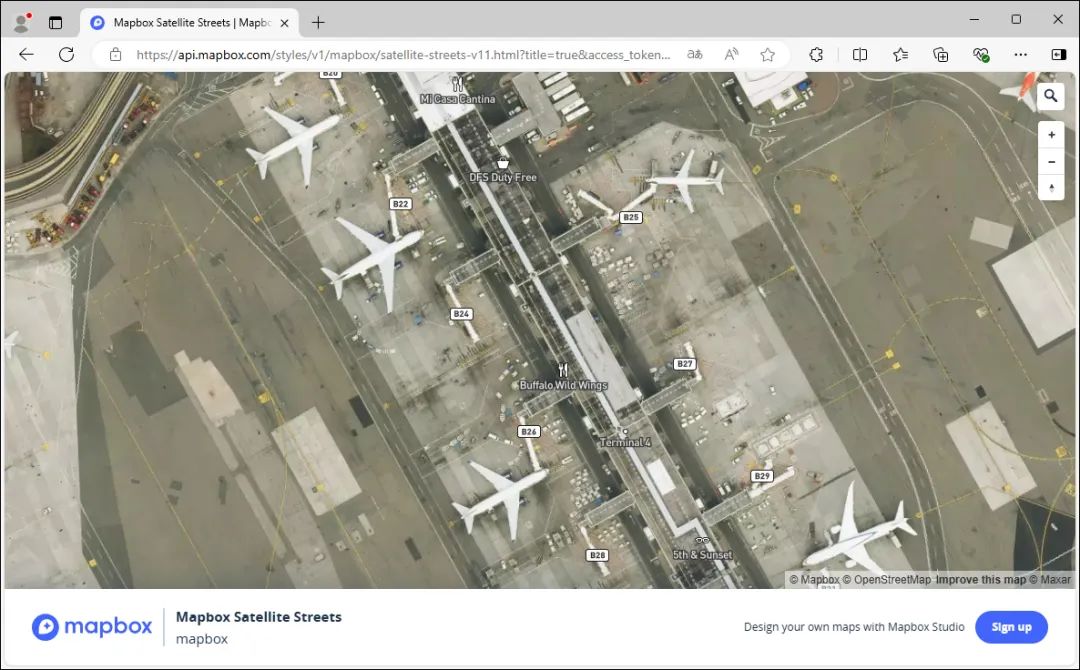 Mapbox imagery