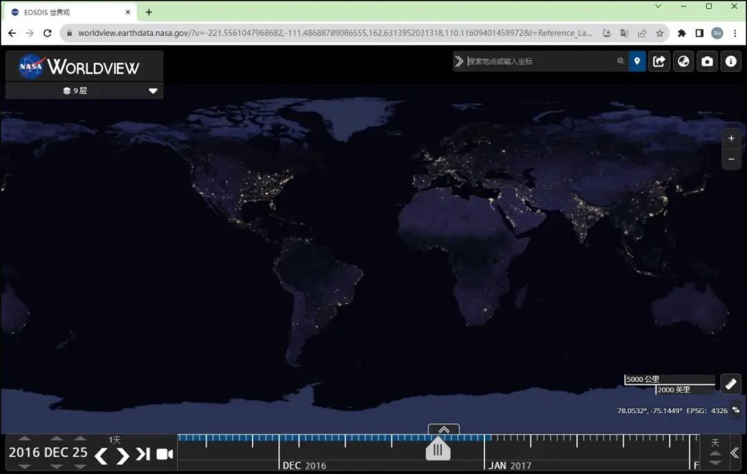 Night view map