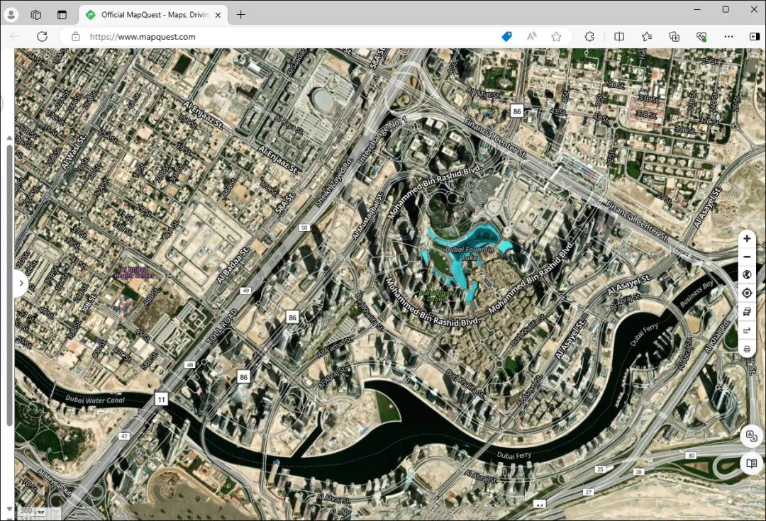 MapQuest map
